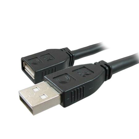 COMPREHENSIVE Pro AV-IT Active Plenum USB A Male to A Female Cable 25 ft. USB2-AMF-25PROAP